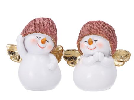 Schneemann Poly Wollmütze 2Mod B6 T4 H7,5cm