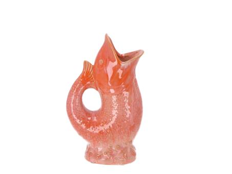 Vase Porzellan Fisch handgefertigt glasiert 