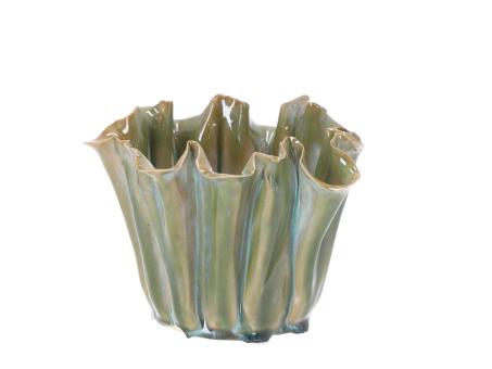 Topf Porzellan handgefertigt glasiert 