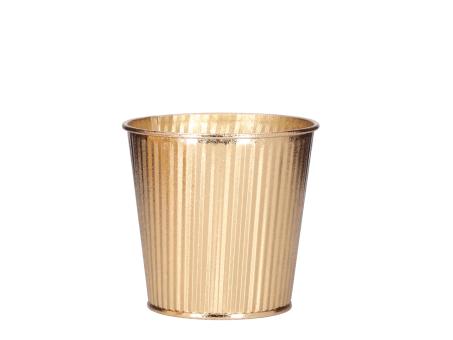 Topf Blech Rille Cord metallic m Inlay 