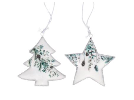Hänger Blech Tanne/Stern 