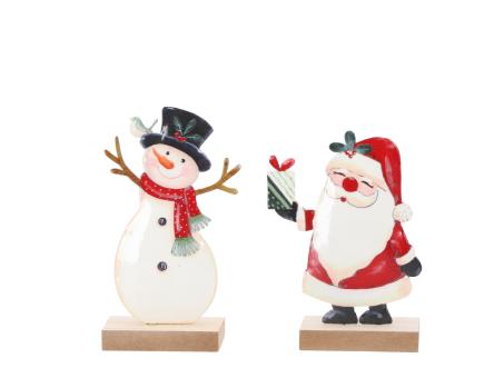 Niko/Schneemann Blech Druckmotiv beidseitig 2Mod z Stellen 