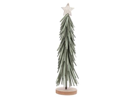 Baum Filz Piniennadel m Stern a Holzsockel D12 H50cm