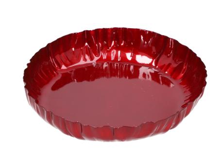 Schale Blech Faltenoptik metallic D30 H5,5cm