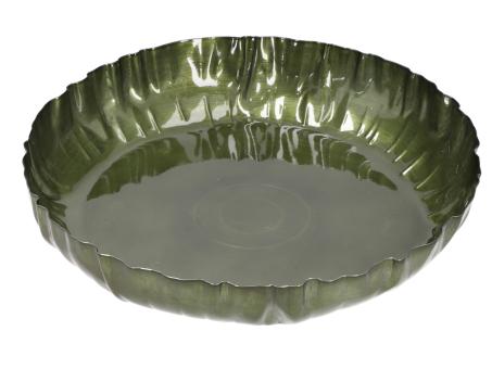 Schale Blech Faltenoptik metallic D34 H5,5cm