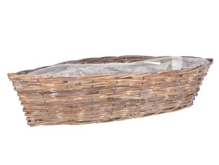Pflanzschiffchen Rattan gespalten B55 T20 H13cm