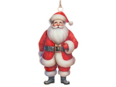 Hänger Niko Santa Blech doppelseitig emailliert B6,5 H13cm