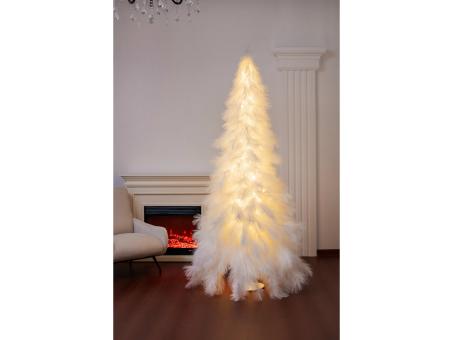 Weißer Schilfbaum 120cm LED 200 Lichter warmweiss indoor 