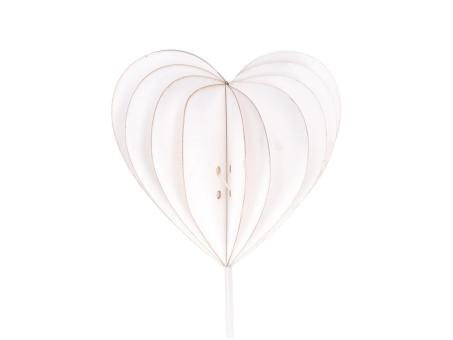 Herz Stecker Faltpapier fixed B7 H7 L27cm