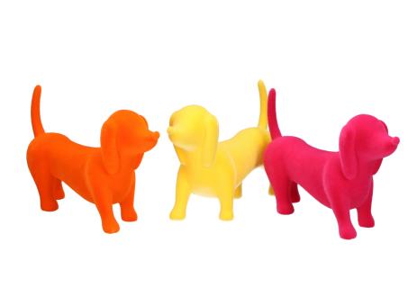 Dackel KST Flock 3fb sort H13 B5 L22cm