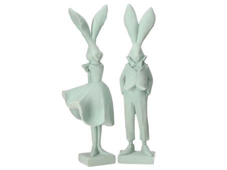 Hase Flocky Softflock Polyresin stehend 2Mod L13 B10,5 H46,5cm