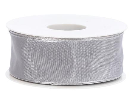 Band Drahtkante 40mm 25mr grau   40mm 25mr