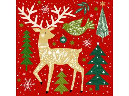 Servietten Atelier Xmas 33x33cm 20St 33x33cm
