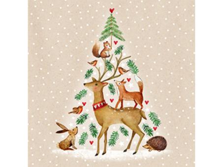 Servietten Xmas 33x33cm 20St 33x33cm