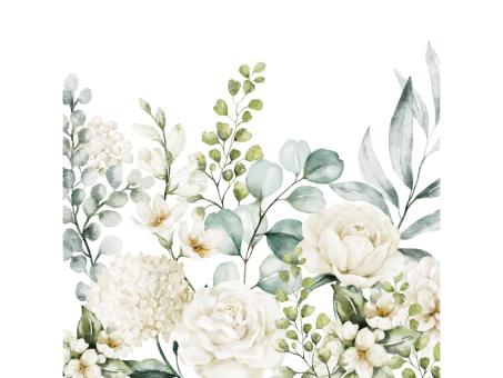 Servietten Atelier 33x33cm 20St Blumen 33x33cm