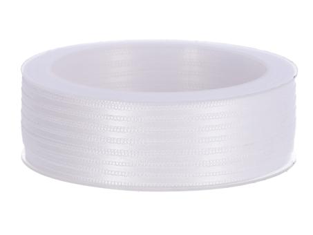 Band Satin 3mm 50mr weiss 