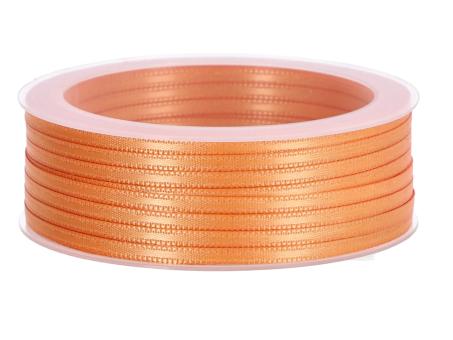 Band Satin 3mm 50mr orange   3mm 50mr