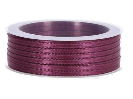 Band Satin 3mm 50mr brombeer 3mm 50mr