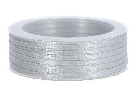 Band Satin 3mm 50mr grau 3mm 50mr