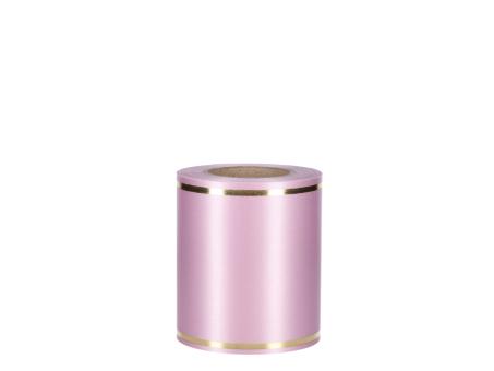 Kranzband Satin m Goldrand 100mm 25mr thermotrans. 100mm 25mr