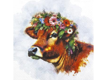 Servietten Kuh 33x33cm 20St. 33x33cm