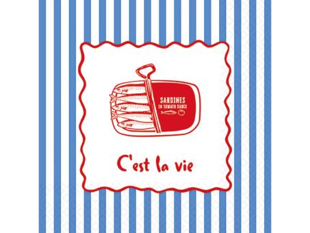 Servietten 33x33cm 20St. C'est la Vie 33x33cm