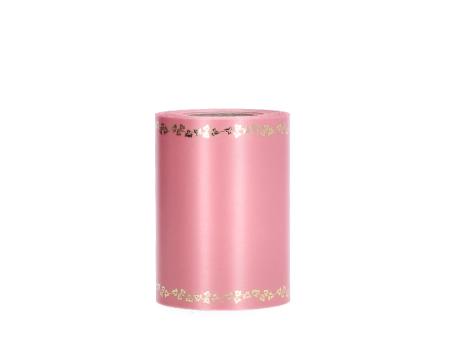 Kranzband Efeurand Supersatin thermotrans. 125mm 25mr rosa 125mm 25mr