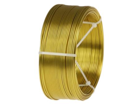 Draht Alu 2mm 500gr gold ca. 60mr 2mm 500gr