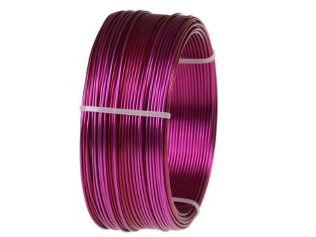 Draht Alu 2mm 500gr pink ca. 60mr 2mm 500gr