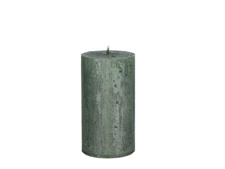 Rustic Kerze Nova H110 D60 jägergrün "Safe" ca. 38Std Brenndauer D6 H11cm