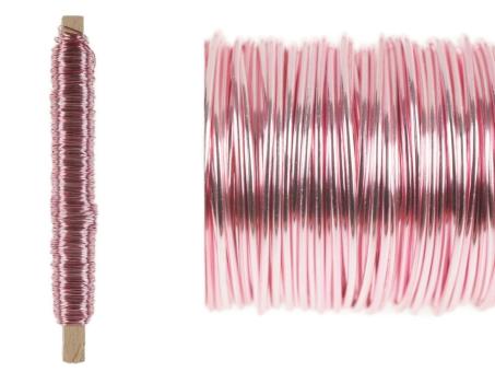 Kupferdraht metallic rosa 3St 0,5mm 100gr