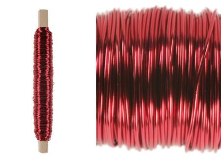 Kupferdraht metallic rot 3St 0,5mm 100gr