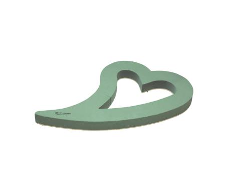 OASIS® BIOLINE® Herz Swing Holzunterlage inkl. 3 Vakuumsauger L80 B50 H5,5cm