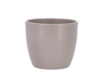 Kübel 909 D13cm taupe matt D13 H12cm