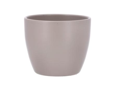 Kübel 909 D15cm taupe matt D15 H13cm