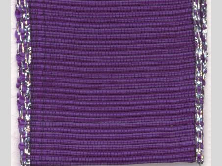 Band Splash Silberkante 40mm 25mr m Draht 40mm 25mr