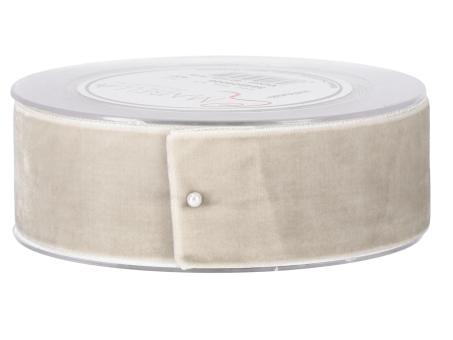 Band Samt 40mm 8mr creme 40mm 8mr