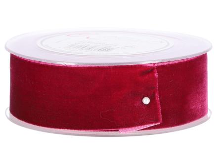 Band Samt 40mm 8mr brombeer 40mm 8mr