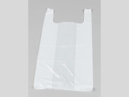 Tragetaschen Uni 13µ 100St/Bd weiss inklusive Entsorgungsgebühren H55 B30 T18cm