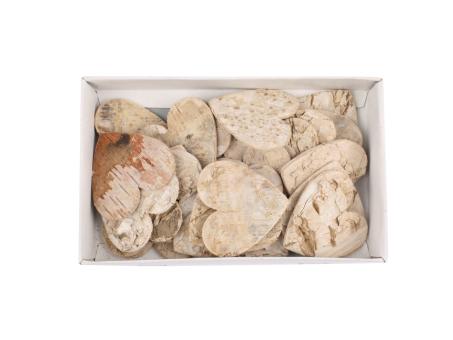 Herz Birkenrinde z Streuen 30St D6cm D6cm