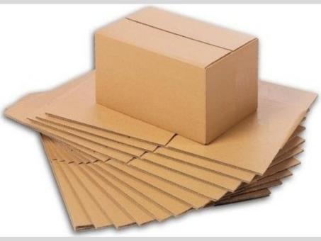 Versandkarton DHL3 geklebt, gerillt 
Faltkiste, Boden-u.Deckelkl. mittig stoßend Qualität 2.30 BC Braun 