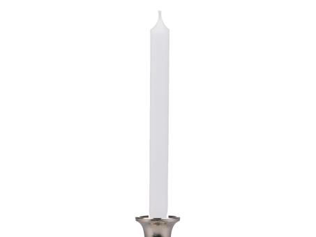 Stabkerze durchgefärbt H240 D21mm weiss ca. 8Std Brenndauer H240 D21mm