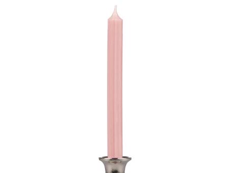 Stabkerze durchgefärbt H240 D21mm rosa ca. 8Std Brenndauer  H240 D21mm