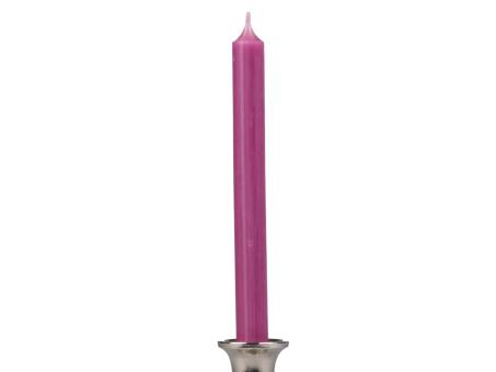 Stabkerze durchgefärbt H240 D21mm mauve ca. 8Std Brenndauer  H240 D21mm