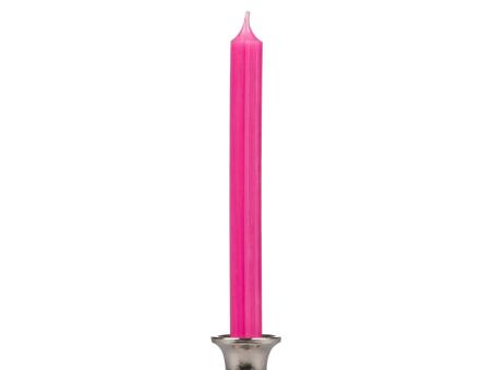 Stabkerze durchgefärbt H240 D21mm pink ca. 8Std Brenndauer  H240 D21mm