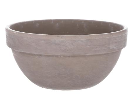 Pflanzschale Basalt D30cm m Loch D30 H14,5cm