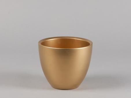 Kübel 301 D21,5cm gold   D21,5 H17,5cm