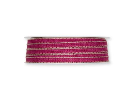Band uni matt mit Leinenkante 7mm 30mr 