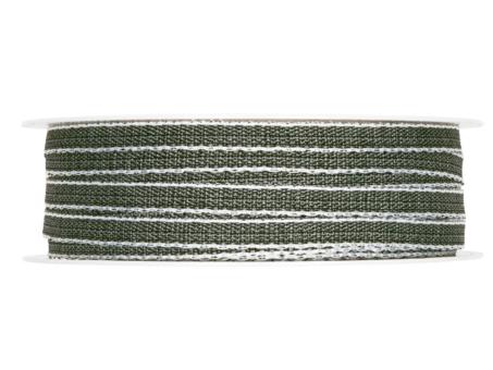 Band uni matt mit Leinenkante 7mm 30mr 