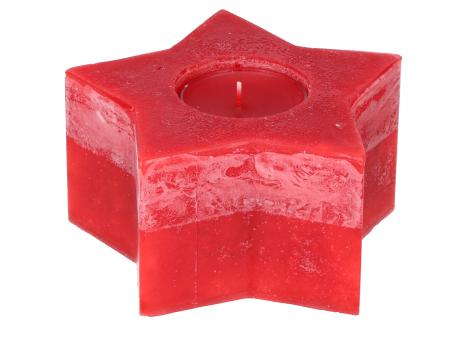 Trendkerze Stern mit Einsatz für Maxilicht (inkl. 1x Maxilicht)
 D140 H80mm